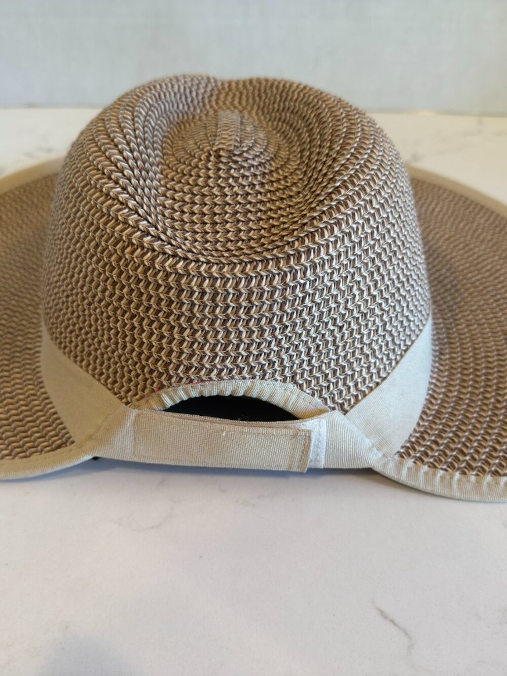 CALIA Sedona Hat Natural/Brown Straw Wide Brim Sun Hat NWT - Picture 2 of 13